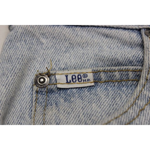 Lee women's 80s 90s vintage light wash high rise tapered leg mom jeans 16/18 Med - Picture 8 of 16